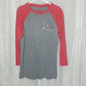 2/$25 or 3/$30 Stranger Things Super Soft Red and Grey Baseball Graphic Tee SzM
